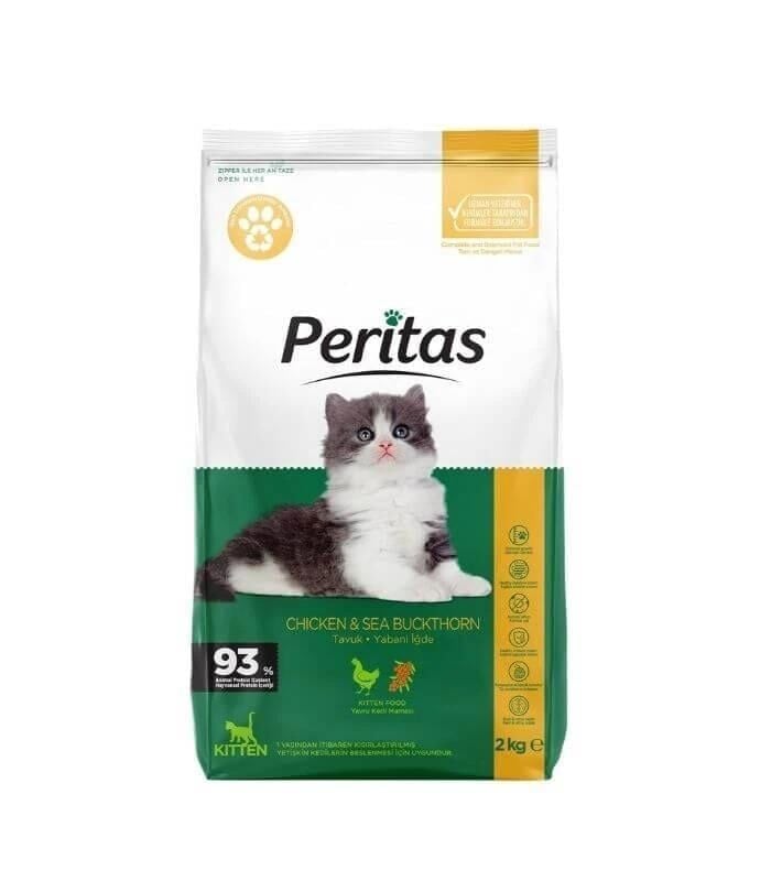 Peritas Tavuklu&Yabani İğdeli 2 Kg Yavru Kedi Maması
