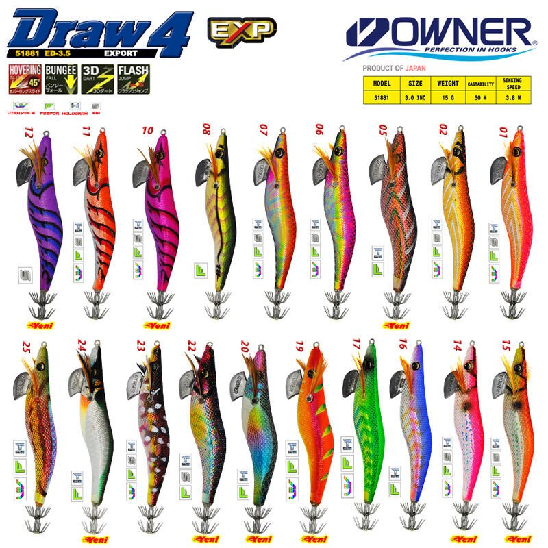 OWNER Draw Squid ED-3 Kalamar Zokası