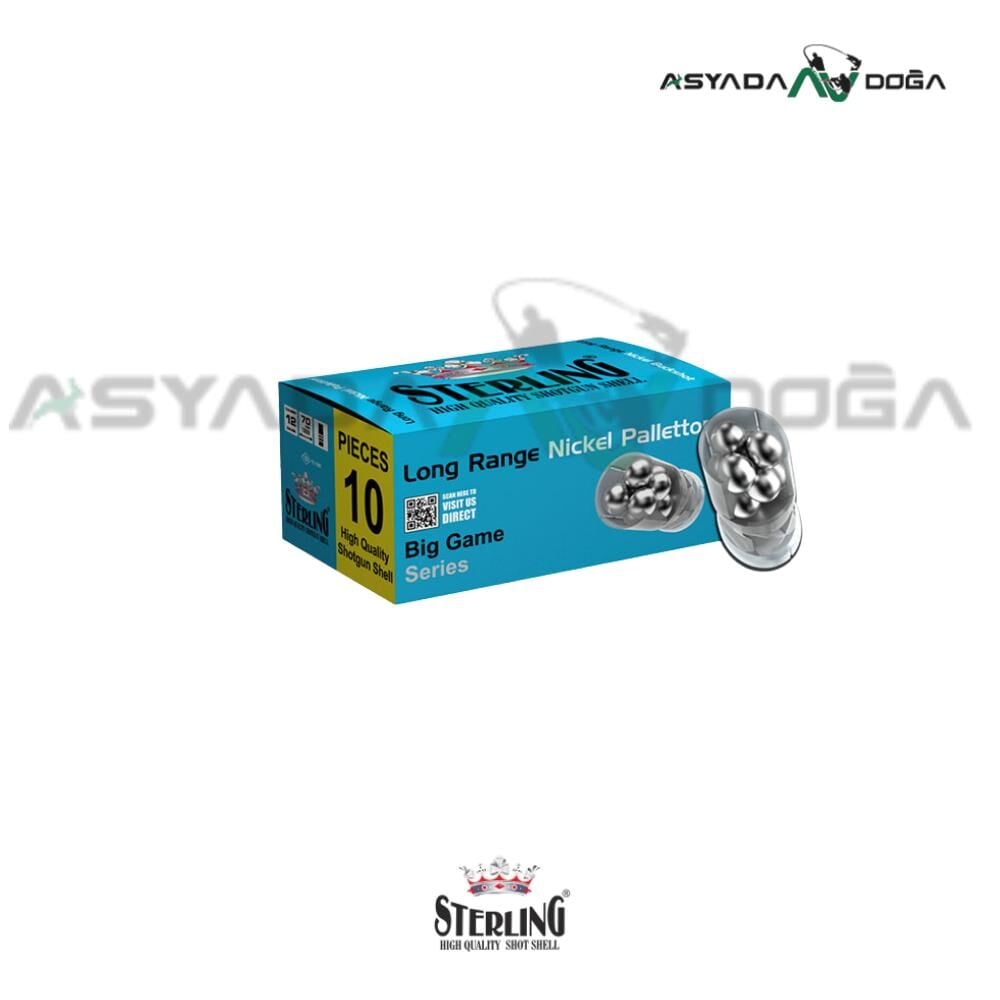 STERLING 12 CAL 28 GR LONG RANGE NICKEL 9 PELLETS ŞEVROTİN AV FİŞEĞİ