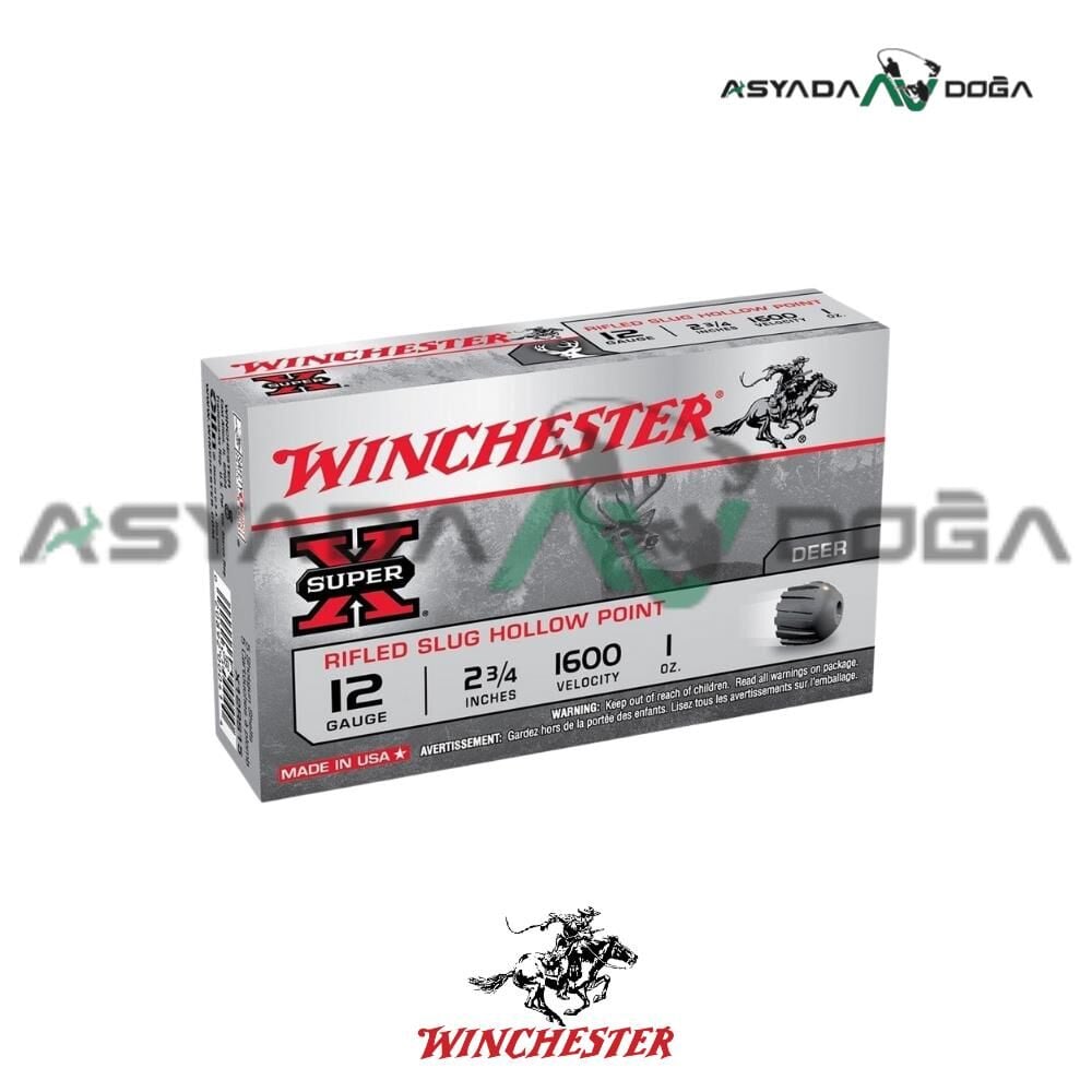 WINCHESTER USA 12 CAL 28 GR X12RS15 SUPER X RIFLED SLUG HOLLOW POINT TEK KURŞUN AV FİŞEĞİ