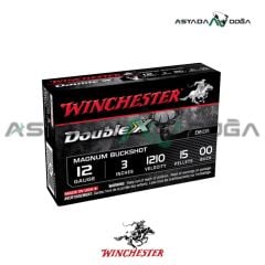 WINCHESTER USA 12 CAL X12XC3B5 DOUBLE X BUCKSHOT 00 15 PELLETS ŞEVROTİN AV FİŞEĞİ