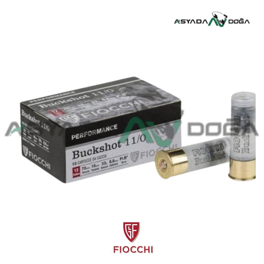 FIOCHI 12 CAL 33 GR BUCKSHOT 9 PELLETS ŞEVROTİN AV FİŞEĞİ