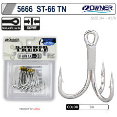 Owner St-66N Üçlü Olta İğnesi
