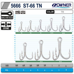 Owner St-66N Üçlü Olta İğnesi