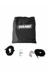 SOLANO Çıbınıklı Bez Hamak Siyah