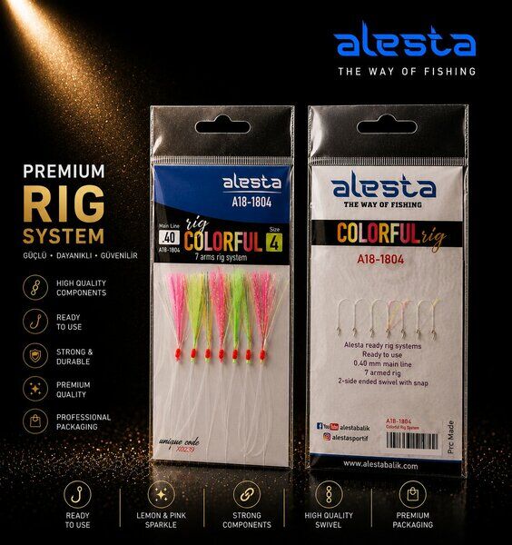 Alesta Colorful Rig 7'Li Çapari