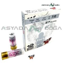 YAF 12 CAL 38 GR BUCKSHOT 27 PELLETS ŞEVROTİN AV FİŞEĞİ