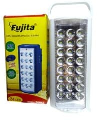 FUJITA KAMP FENERI 2606L AKULU SARJLI 24 LED ISILDAK
