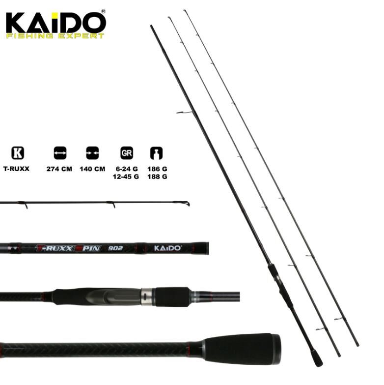 Kaido T-Ruxx  2.74 Mt 6-24 Gr/12-45 Gr Spin Olta Kamışı