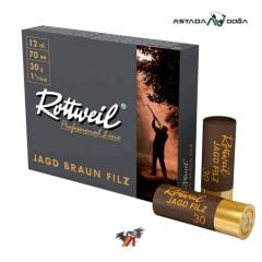 ROTTWEIL 12 CAL 30 GR JAGD BRAUN FILZ KEÇE TAPA AV FİŞEĞİ