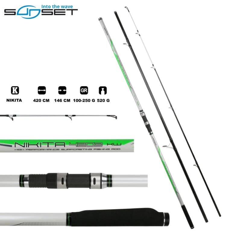 Kaıdo Nıkta Power Kw 4.20 Mt 100-250 Gr 3P Surf Olta Kamışı
