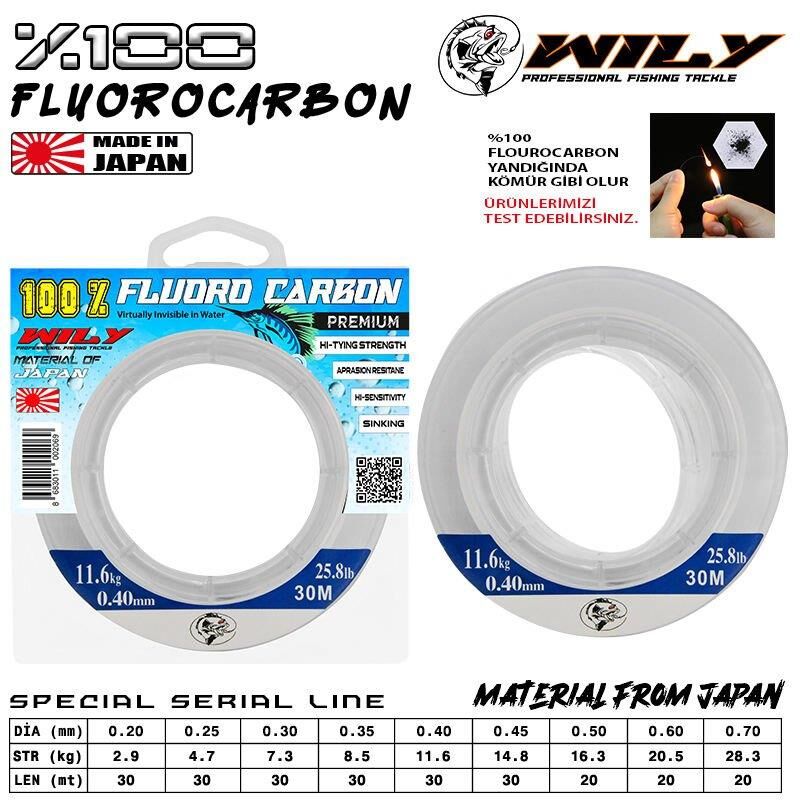 Wily Trout %100 Fluorocarbon Misina