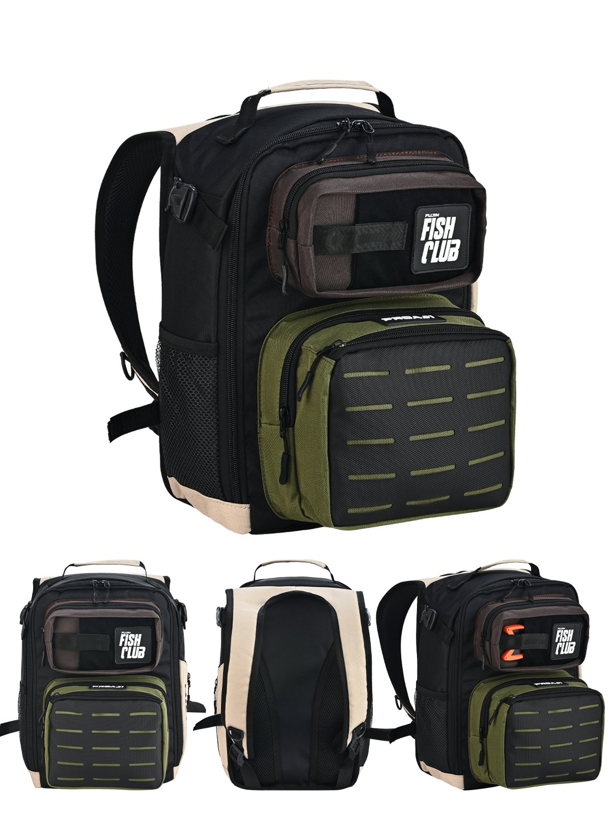 Fujin Proaji Back Pack Çanta Green Bej