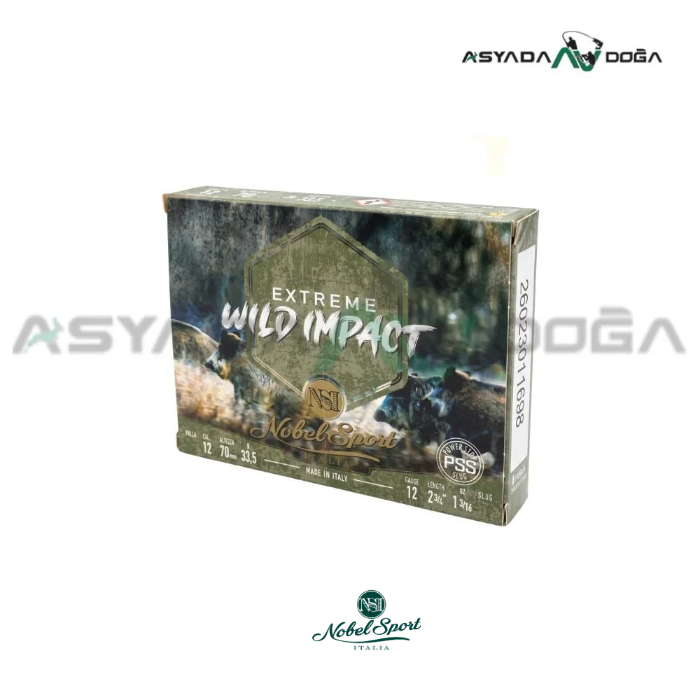 NOBEL SPORT 12 CAL 33.5 GR WILD IMPACT TEK KURŞUN AV FİŞEĞİ