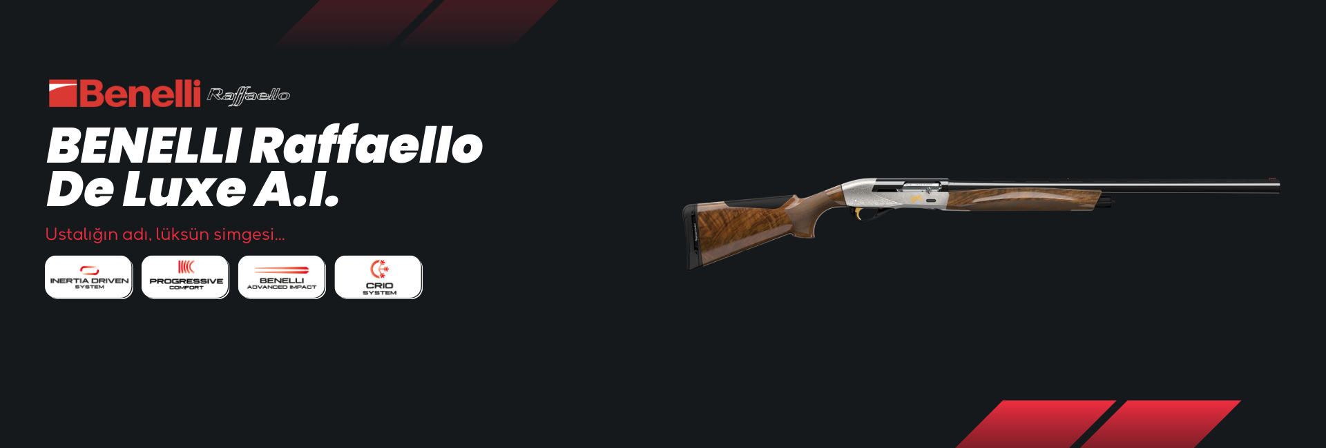 Benelli Raffaello De Luxe A.I. Yarı Otomatik Av Tüfeği